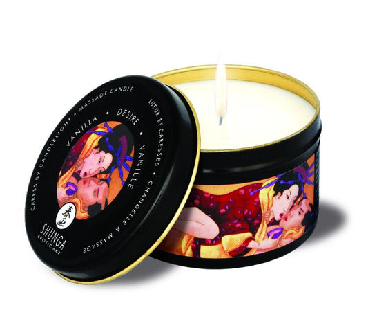 Shunga Massage Candle Desire/ Vanilla 5.7 Oz