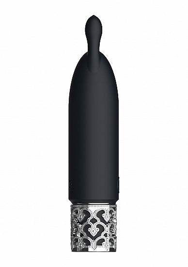 Royal Gems Twinkle Silicone Bullet Rechargeable Black