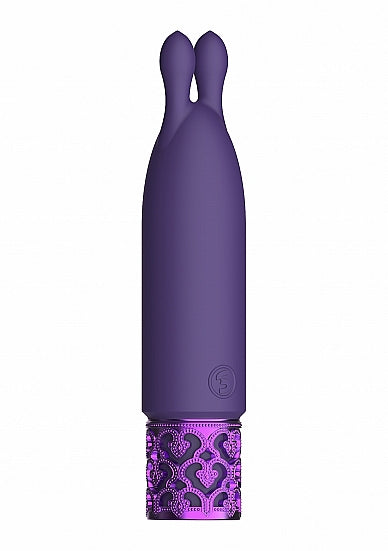 Royal Gems Twinkle Silicone Bullet Rechargeable Purple