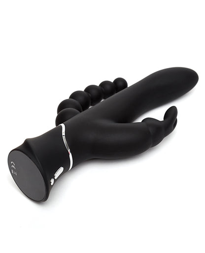 Happy Rabbit Triple Curve Rechargeable Rabbit Black