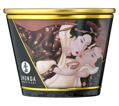 Shunga Massage Candle Excitation/ Intoxicating Chocolate 5.7 Oz