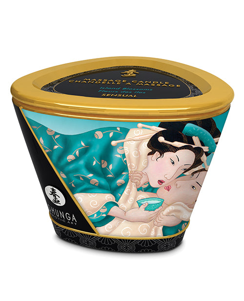 Shunga Massage Candle Island Blossoms 5.7 Oz