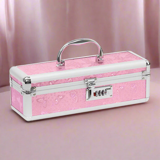 Lockable Vibrator Case Pink